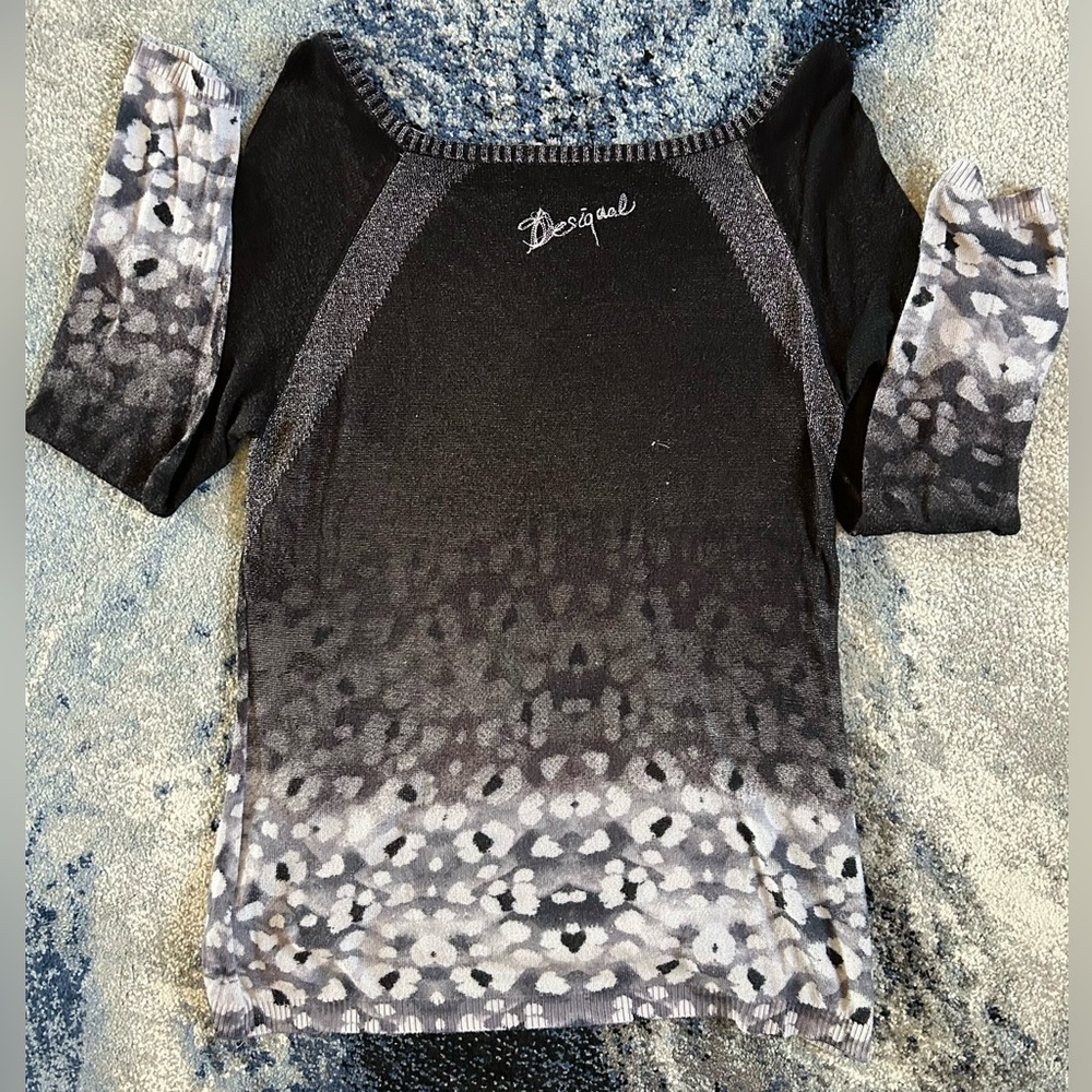Desigual Bedazzled Tunic Top, Med - Picture 4 of 9